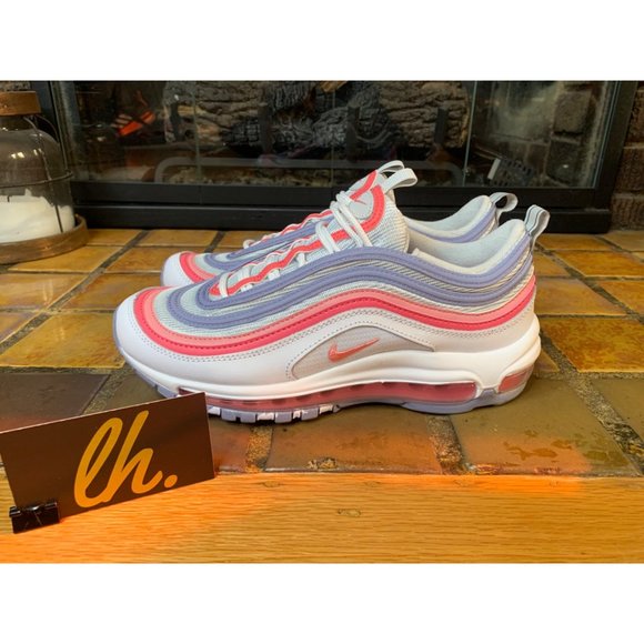 Youth 6.5 Nike Air Max 97 “Coral Chalk” Athletic Sneakers 921522-116